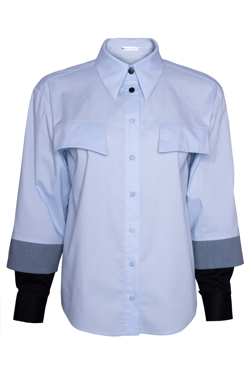 Semi-fitted shirt with double cuff Buxale photo